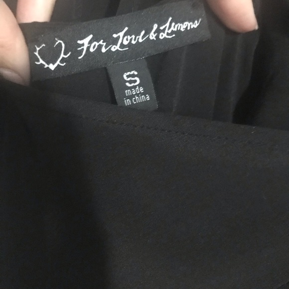 FL&L Black 100% Silk Lace Front Maxi Dress Small - Picture 4 of 5